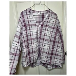 Women's Plaid Quarter Button Up Riders By Lee 1X